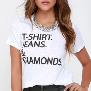 Chaser T Shirt Jeans & Diamonds T shirt size M